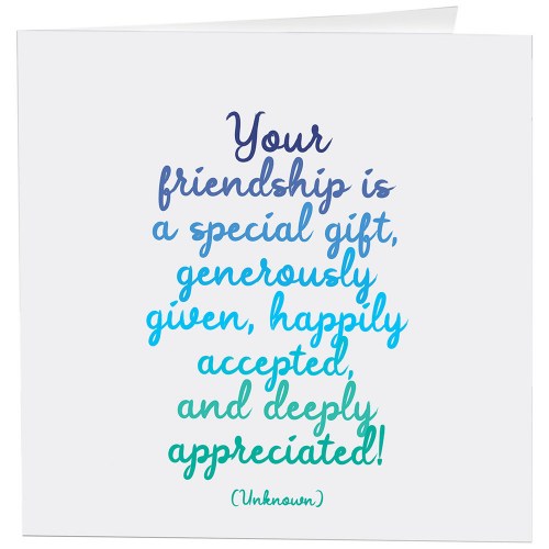 friendship special gift card
